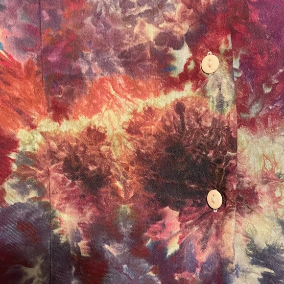 Hand dyed silk blouse - Picture 2 of 6